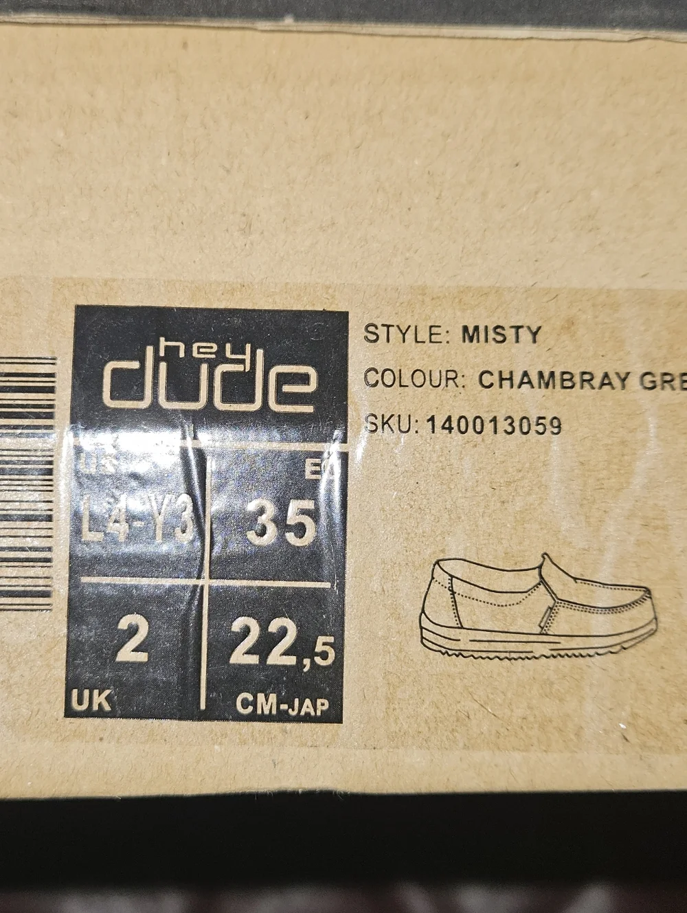 Hey Dude Light Gray Wally Slip-On Loafers